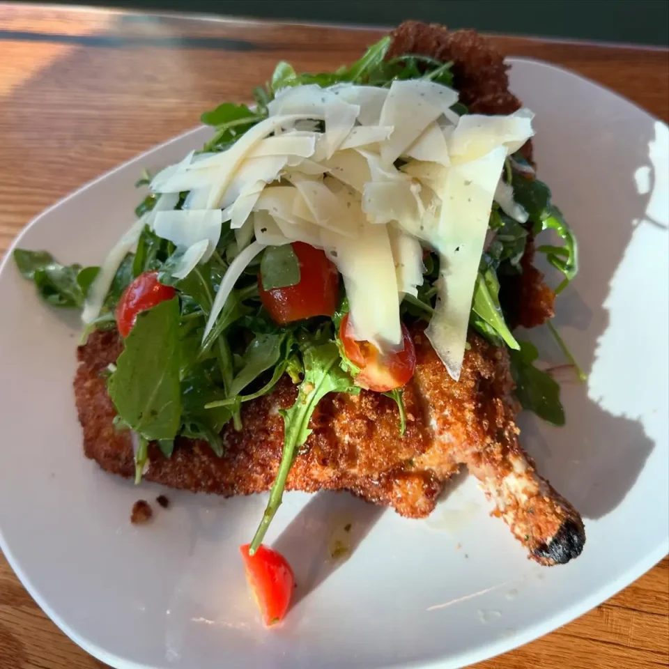 delicious prepared pork chop