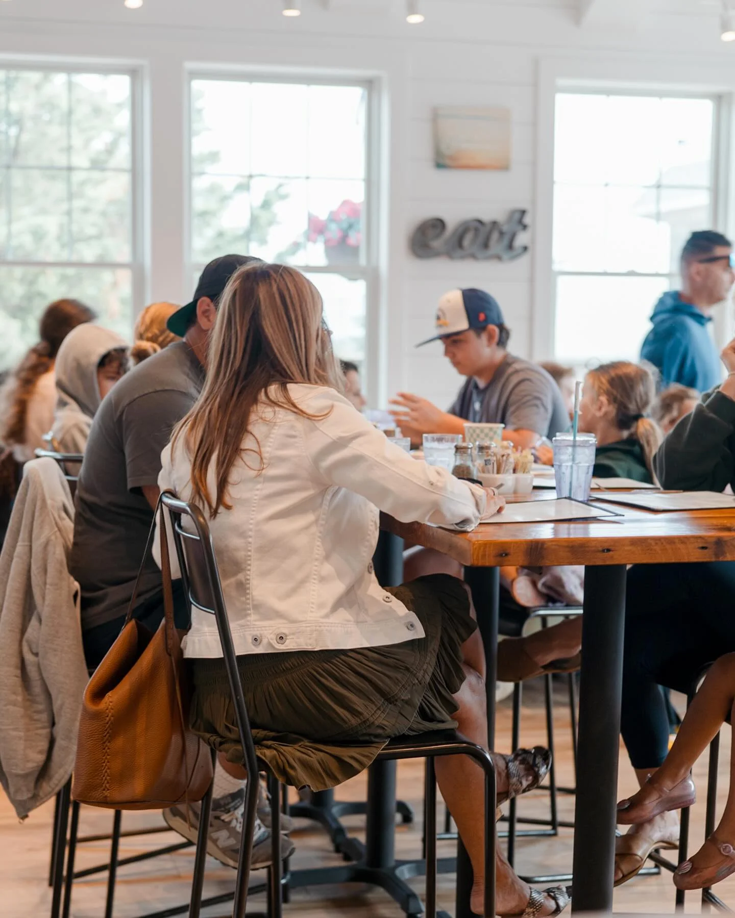family enjoying their meal